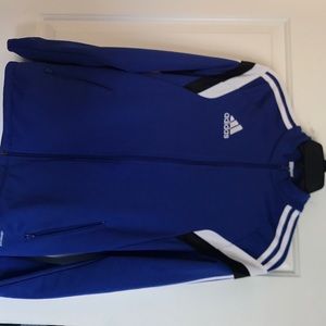 Adidas blue soccer jacket